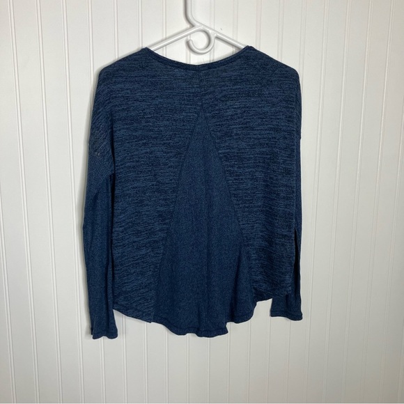 Rag & Bone Women's Blue and Black Marled Long Sleeve Knit Top XS - Picture 7 of 7
